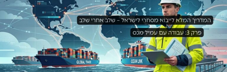 פרק 3: עבודה עם עמיל מכס