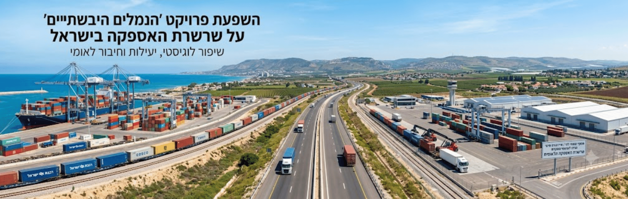 השפעת פרויקט "הנמלים היבשתיים" על שרשרת האספקה בישראל