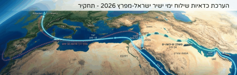 הערכת כדאיות כלכלית ואתגרים לוגיסטיים בשילוח ימי ישיר בין ישראל לנמלי המפרץ הפרסי